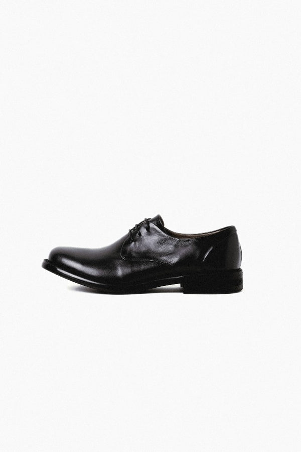 BREAD LEATHER DERBY SHOES BLACK